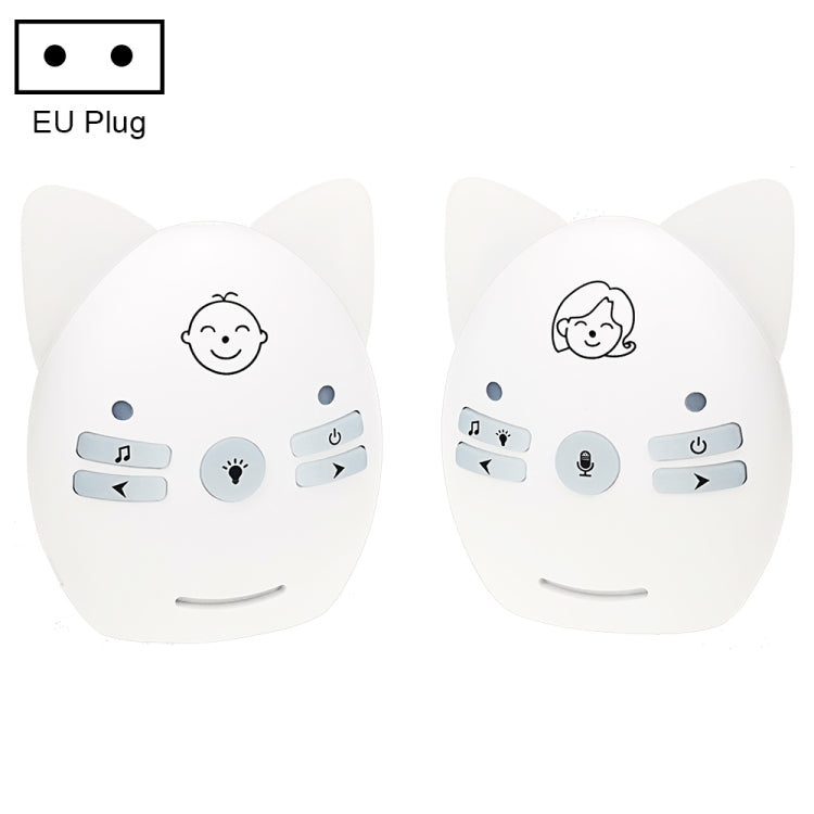 Wireless Audio Baby Monitor Support Voice Monitoring + Intercom + Night Light without Battery, US Plug, UK Plug, EU Plug, AU Plug Wireless Audio Baby Monitor Support Voice Monitoring + Intercom + Night Light without Battery, US Plug, UK Plug, EU Plug, AU Plug